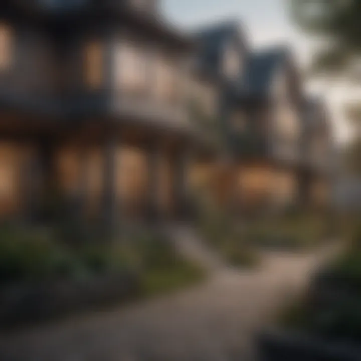 An overview of a neighborhood highlighting property value