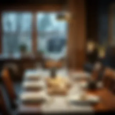 Casual Dining Setup Casual dining setup with rustic elements and warmth