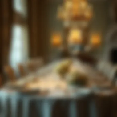 Formal Dinner Table Formal dinner table displaying meticulous attention to detail and arrangement