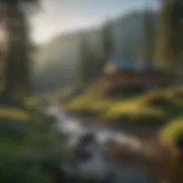 A picturesque view of Oregon's diverse landscapes showcasing mountains and forests