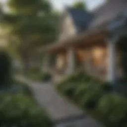 Charming architectural features of the cottages