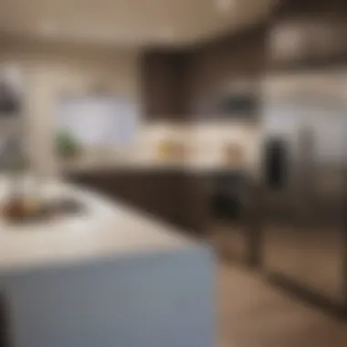 Sleek Kitchen Design in The Crossings Apartments Beautiful kitchen with sleek appliances in an apartment at The Crossings