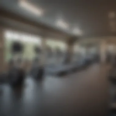 State-of-the-Art Fitness Center at The Crossings Apartments Fitness center at The Crossings Apartments featuring modern equipment