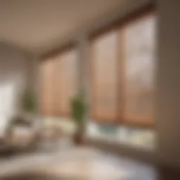 A pristine set of clean blinds in a sunlit room