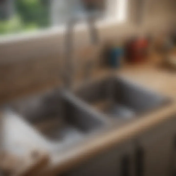 Tools needed for unclogging a double kitchen sink