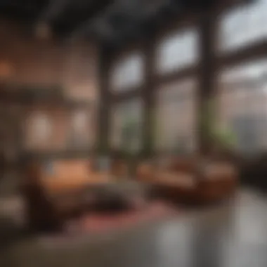 Trendy SoHo Loft with Industrial Design Trendy SoHo loft with industrial design