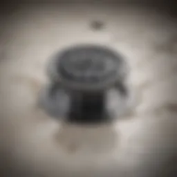 Illustration of shower drain clog