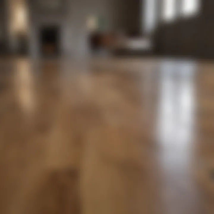 Polishing oak floors to maintain shine