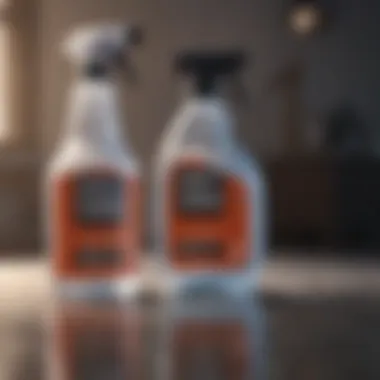 LED screen cleaning solution in a spray bottle