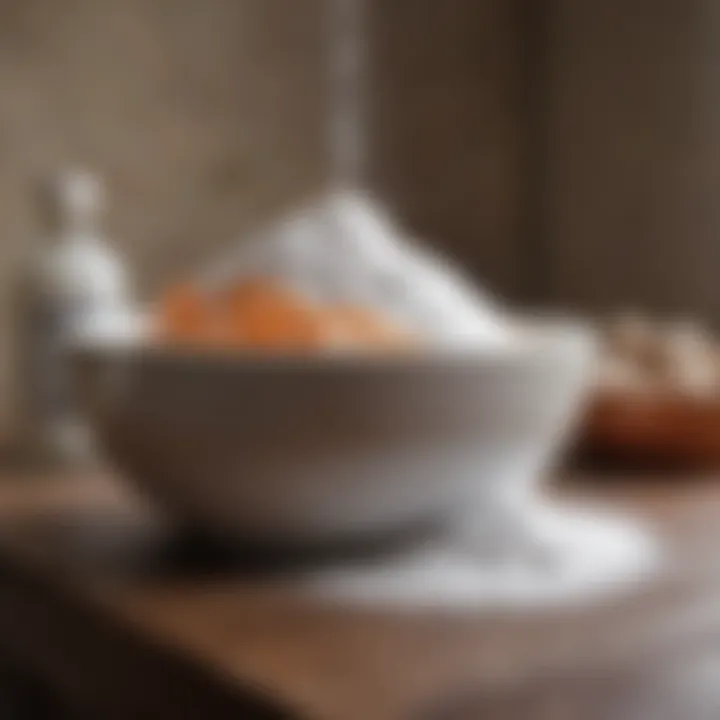 Baking Soda in a Ceramic Bowl