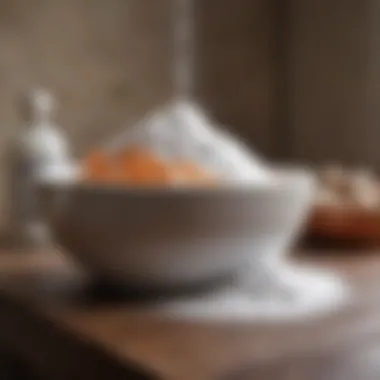 Baking Soda Method Baking Soda in a Ceramic Bowl