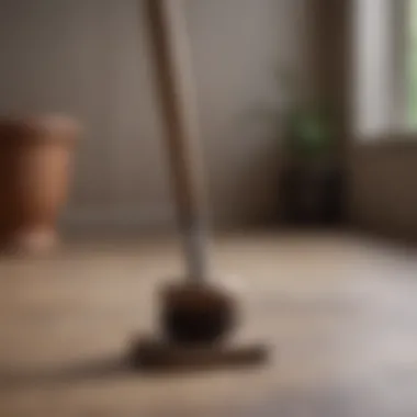 Plunger Tool Usage Plunger Tool with Wooden Handle