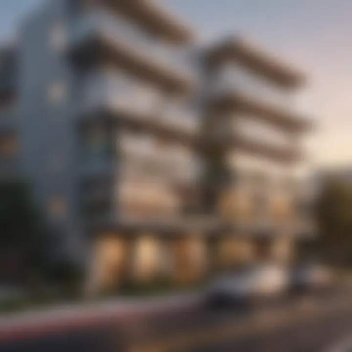 A comparative chart illustrating average apartment prices across different regions in California