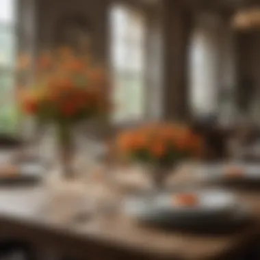 Creative Table Decoration Enhancing the Dining Experience Creative table decoration with flowers and thematic elements