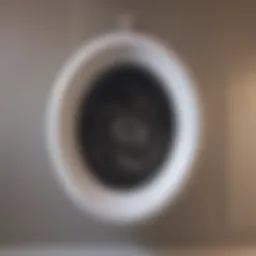 Close-up of an intricate toilet mechanism