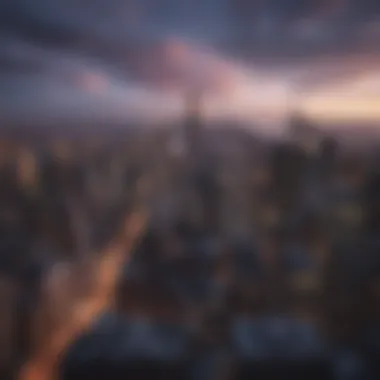 Vibrant Cityscape of New York City Cityscape skyline of New York City