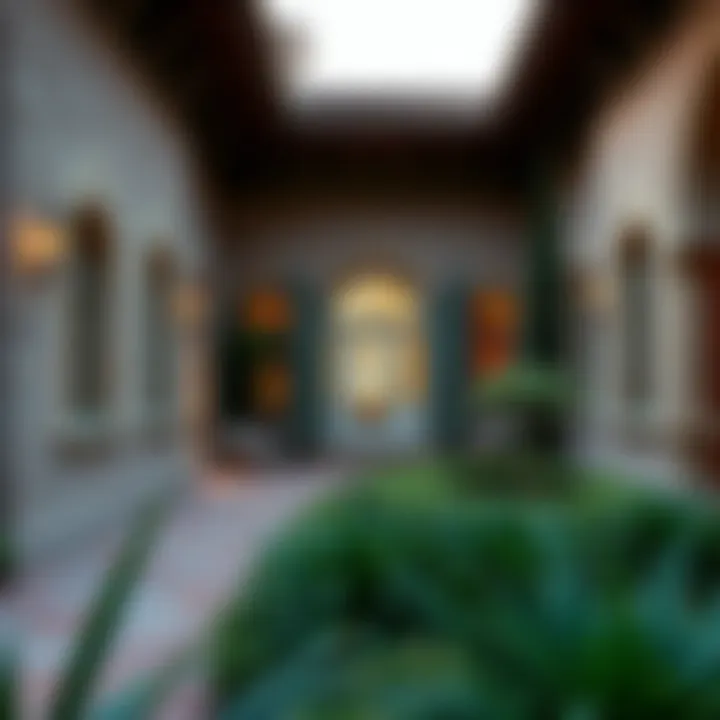 Intricate architectural features that harmonize with the natural surroundings, showcasing design elegance.