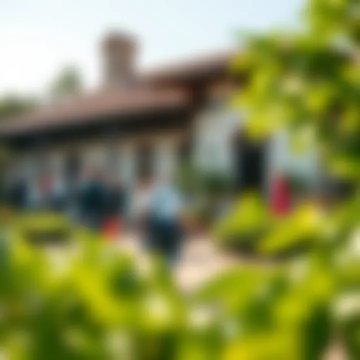 Visitors engaging with the garden's cultural elements, reflecting its significance in local history.