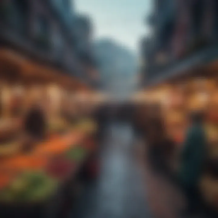 Colorful Markets in a Vibrant City
