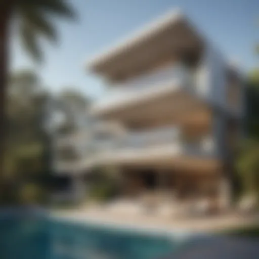 A luxurious villa showcasing modern architecture
