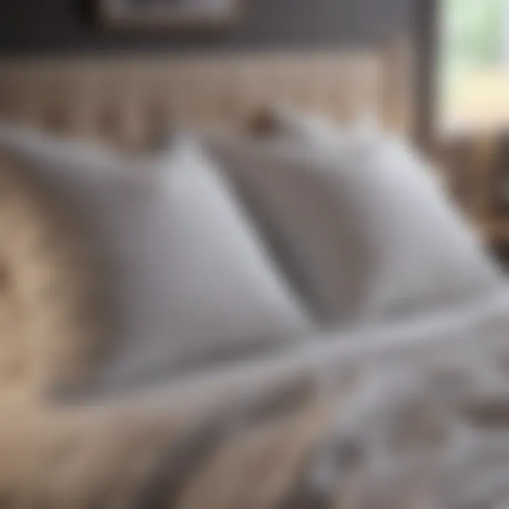 Clean, organized bed with freshly laundered pillows