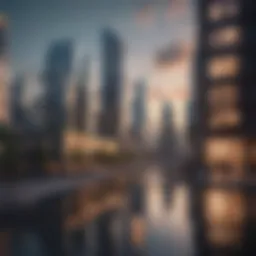 A vibrant city skyline representing investment opportunities